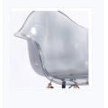 Silla de comedor apilable transparente transparente acrílico sillas silla PC